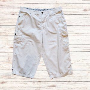 Lee Comfort Waistband Women's Cargo Capris Size Medium
